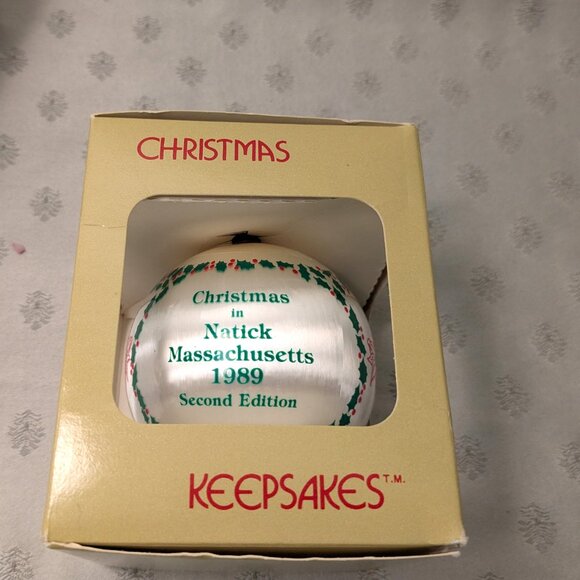 NIP! Vintage Natick, MA Ornaments Bigalow Mill, Cobbler Shop - Picture 3 of 5